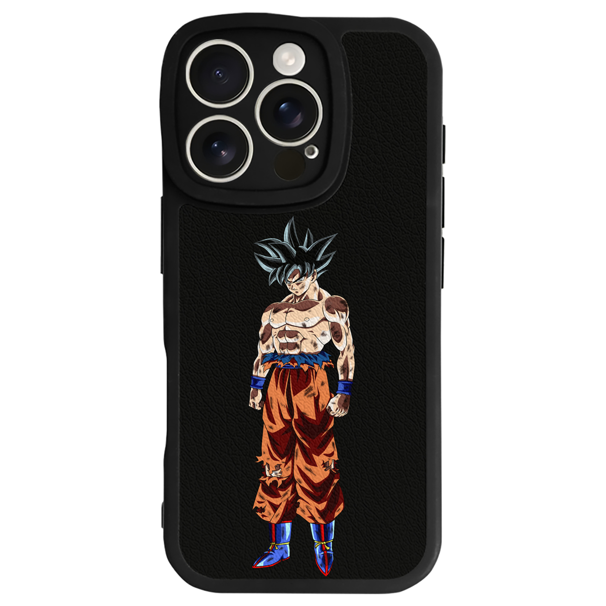 （画像用） ドラゴンボール 孫悟空（そん ごくう）Son Goku カカロット DRAGON BALL Kakarotto 【iPhone 16シリーズ対応】シリコンスマホケース（レザー調） 材質：シリコン